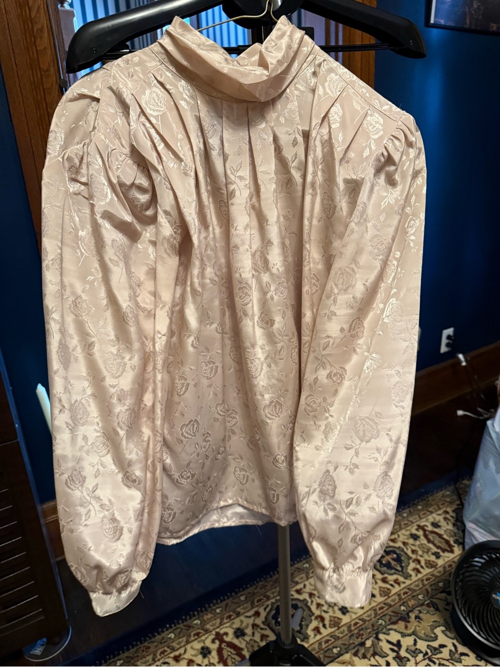 David Miller Vintage Rose Embossed Blouse- Gold